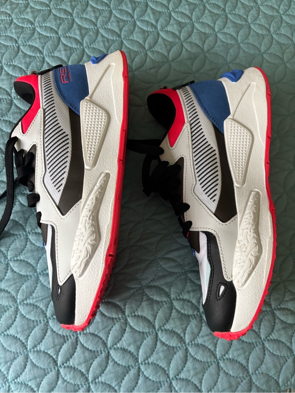 Puma White, Black & Pink Athletic Sneakers - Picture 4 of 5